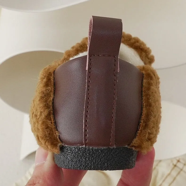 Slip-On Soft Sole Plush Teddy Shoes