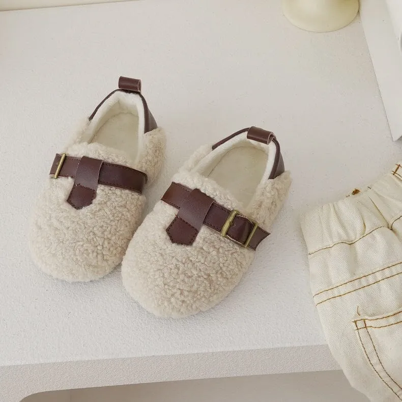 Slip-On Soft Sole Plush Teddy Shoes