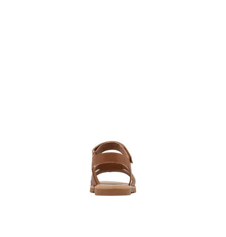 SOREL WOMEN'S ELLA III ANKLE STRAP FLAT SANDAL - VELVET TAN/GUM