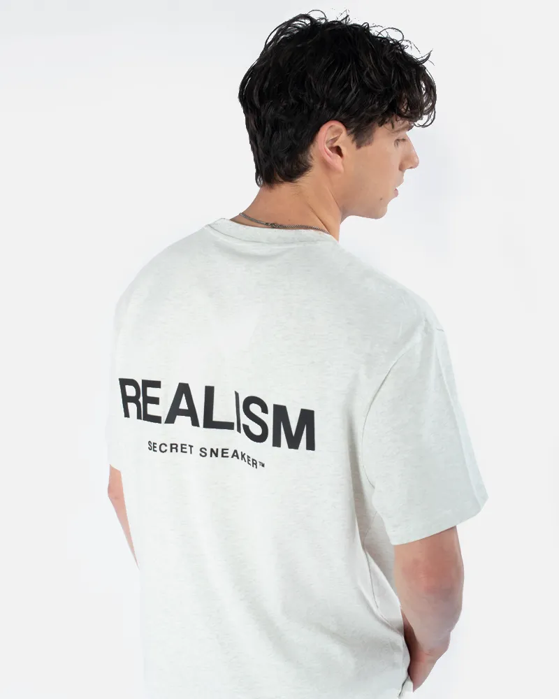 SSS REALISM BACK LOGO TEE OATMEAL