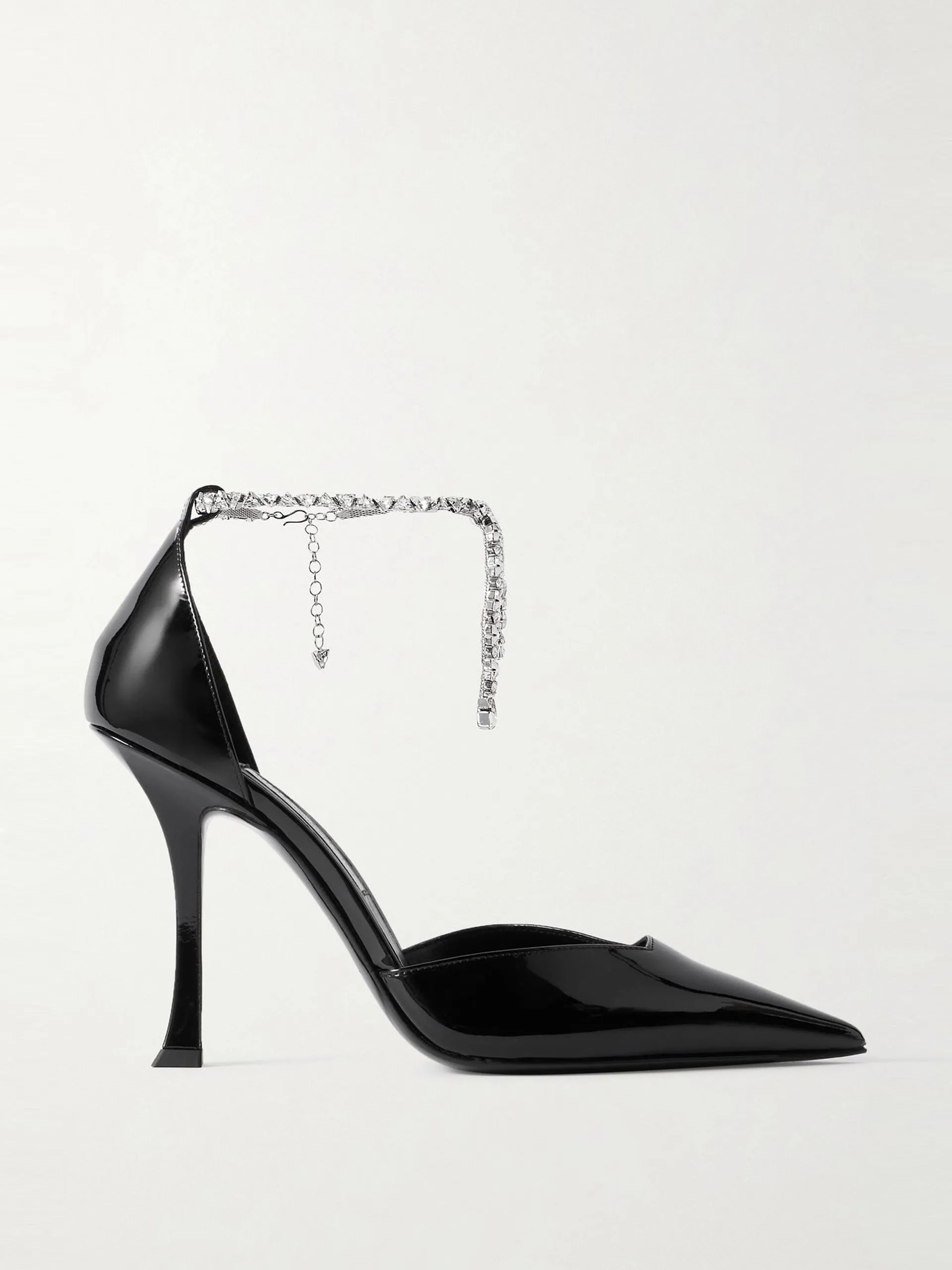 Stevie 100 embellished patent-leather pumps