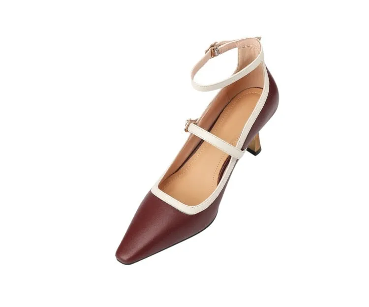 Two Strap Leather Mary Janes