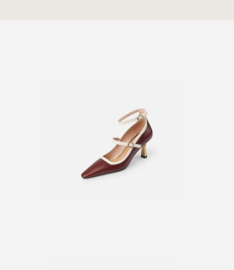 Two Strap Leather Mary Janes