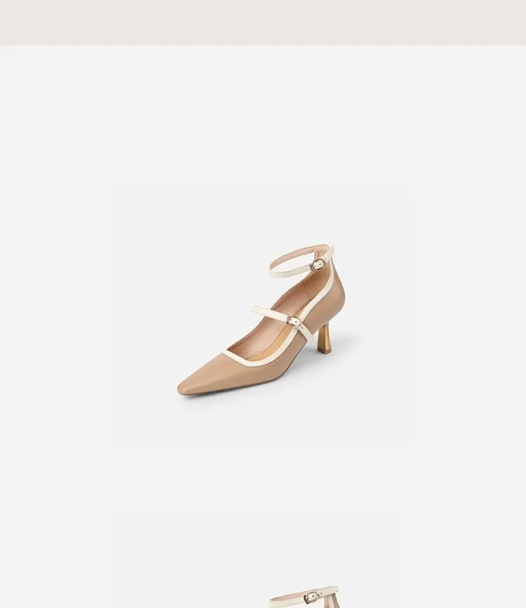 Two Strap Leather Mary Janes
