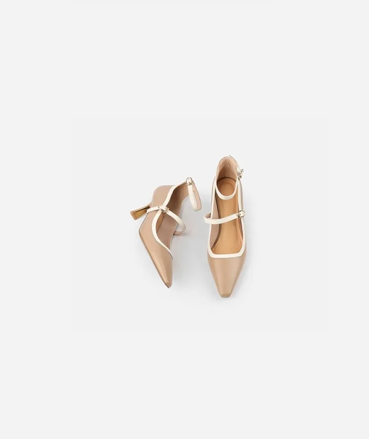 Two Strap Leather Mary Janes