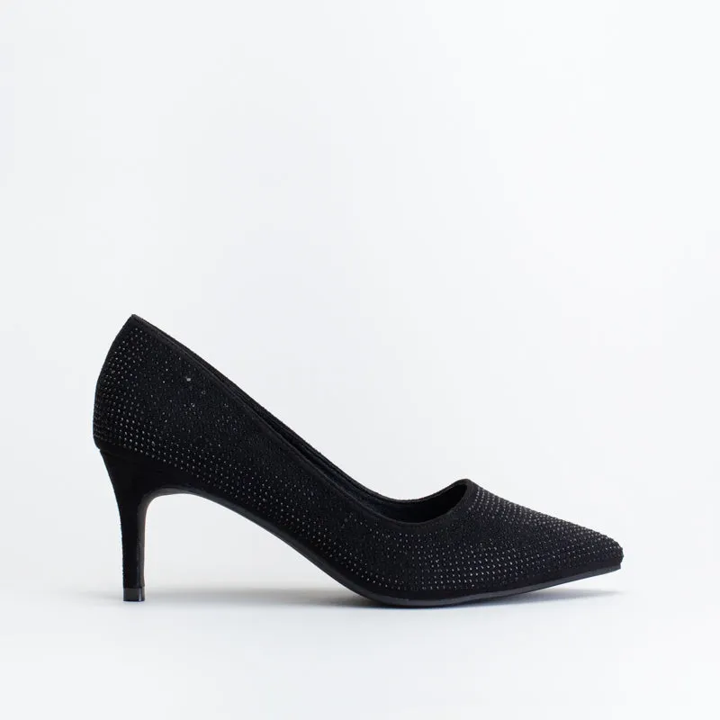 Unreal Women Diamante Court Shoe _ 150854