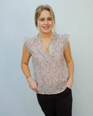 V Nolita top in poppy