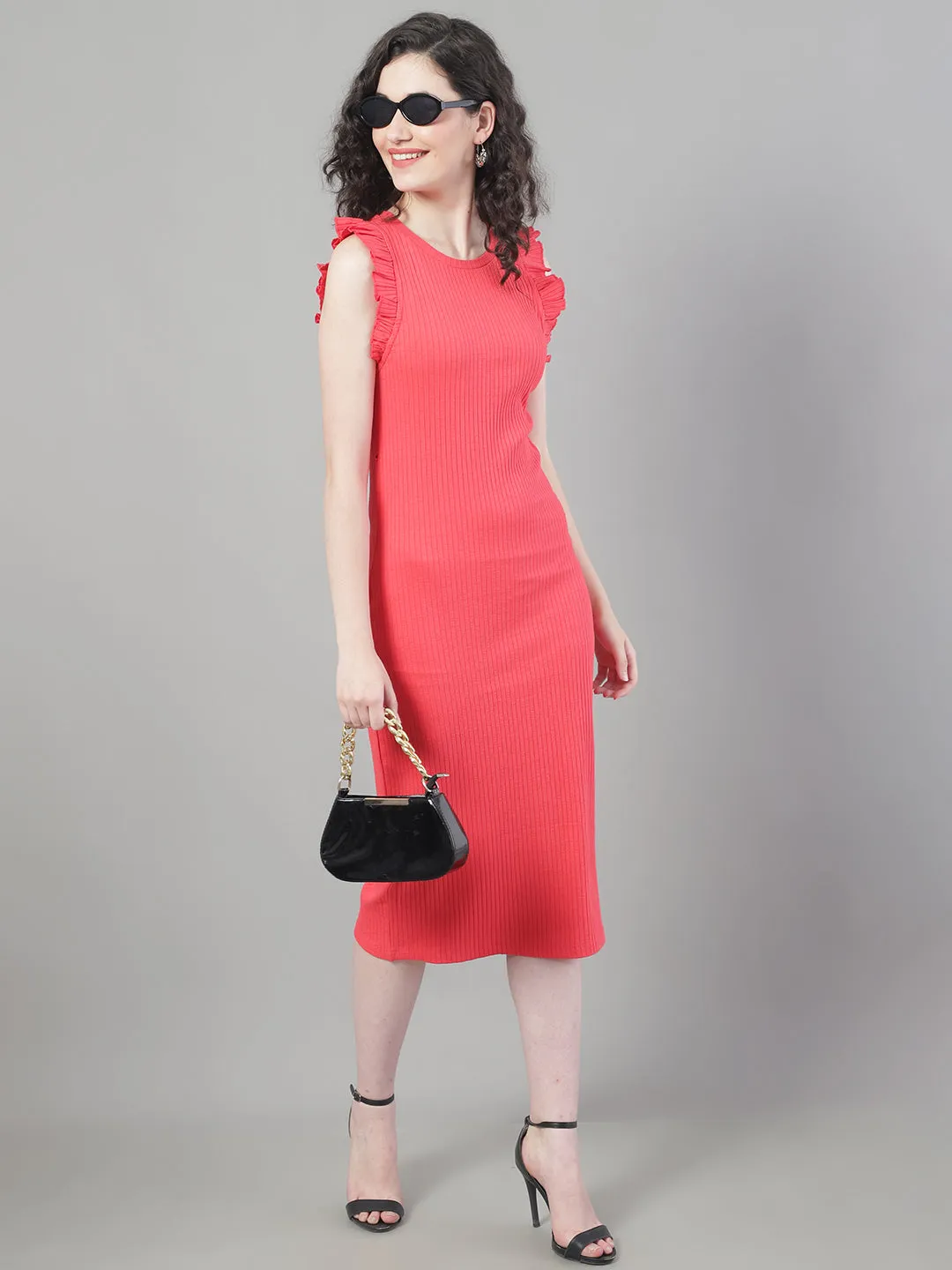 Women Red Bodycon Dress