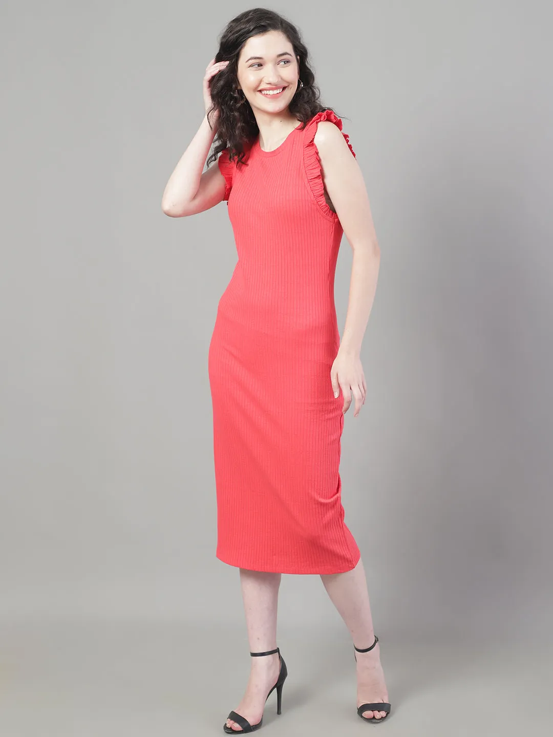Women Red Bodycon Dress
