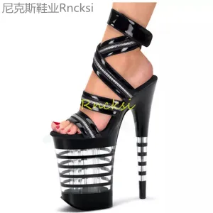 Women's High Pumps Sandals 8-Inch Ultra High Heel Sandals Sexy Shoes Platform Gladiator Sandals Party Shoes