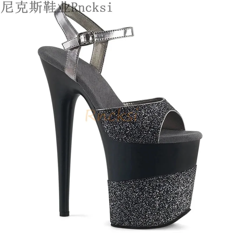 Women's High Pumps Sandals 8-Inch Ultra High Heel Sandals Sexy Shoes Platform Sandals Party Shoes