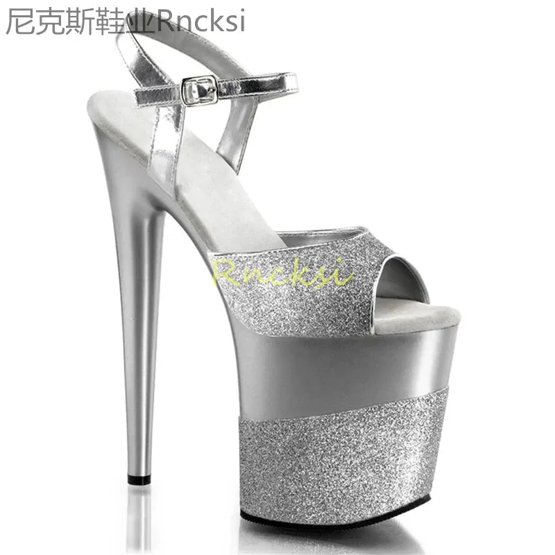Women's High Pumps Sandals 8-Inch Ultra High Heel Sandals Sexy Shoes Platform Sandals Party Shoes