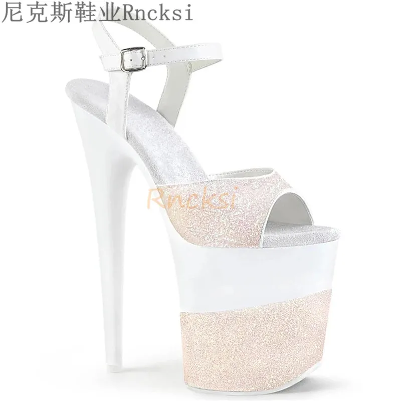 Women's High Pumps Sandals 8-Inch Ultra High Heel Sandals Sexy Shoes Platform Sandals Party Shoes