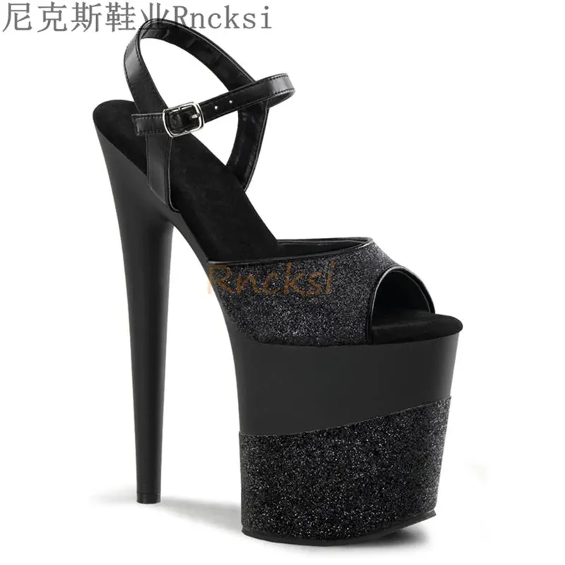 Women's High Pumps Sandals 8-Inch Ultra High Heel Sandals Sexy Shoes Platform Sandals Party Shoes