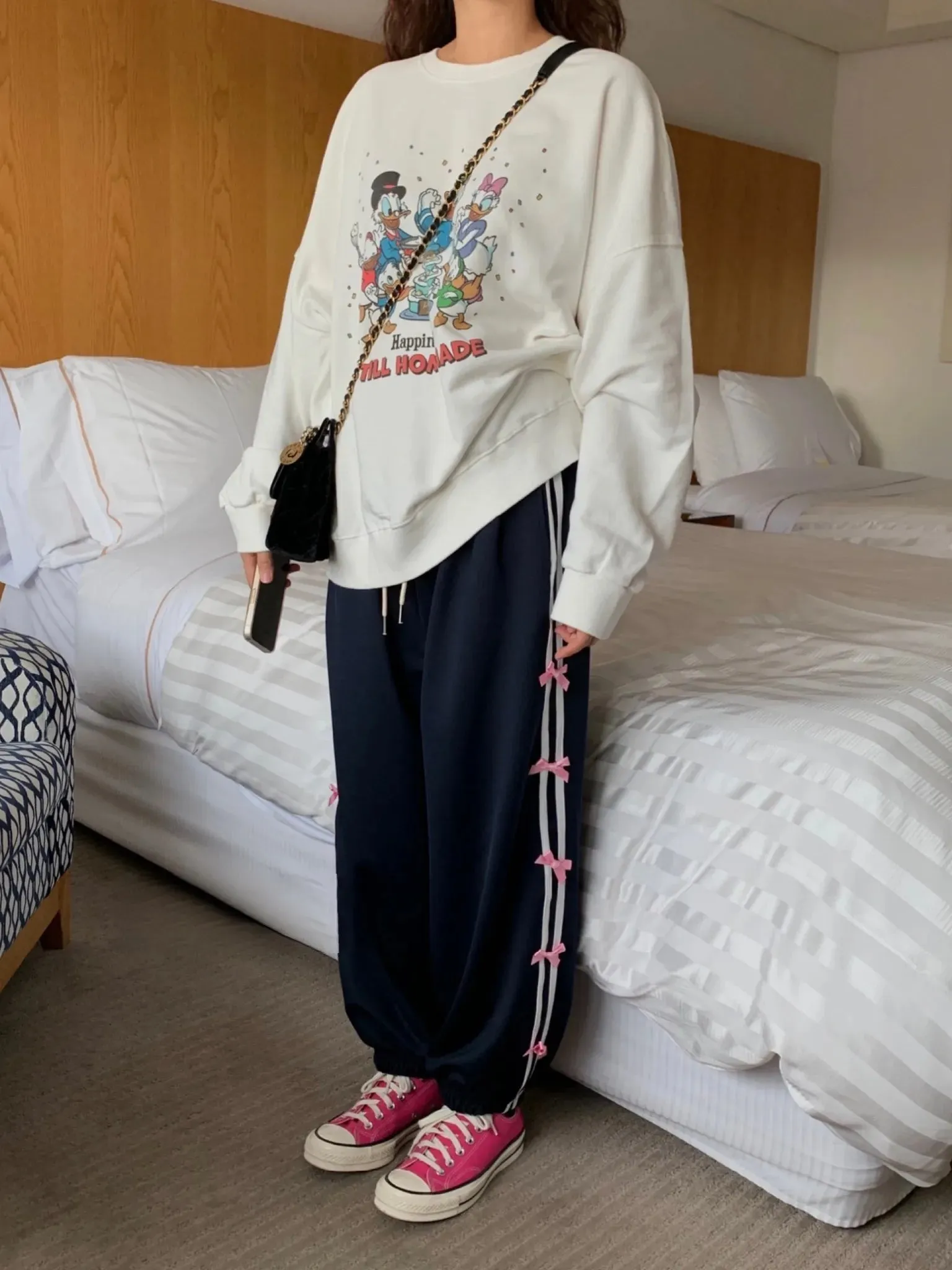 Y2K Blokette Coquette Aesthetic Clothes Cargo Joggers for Women with Bows