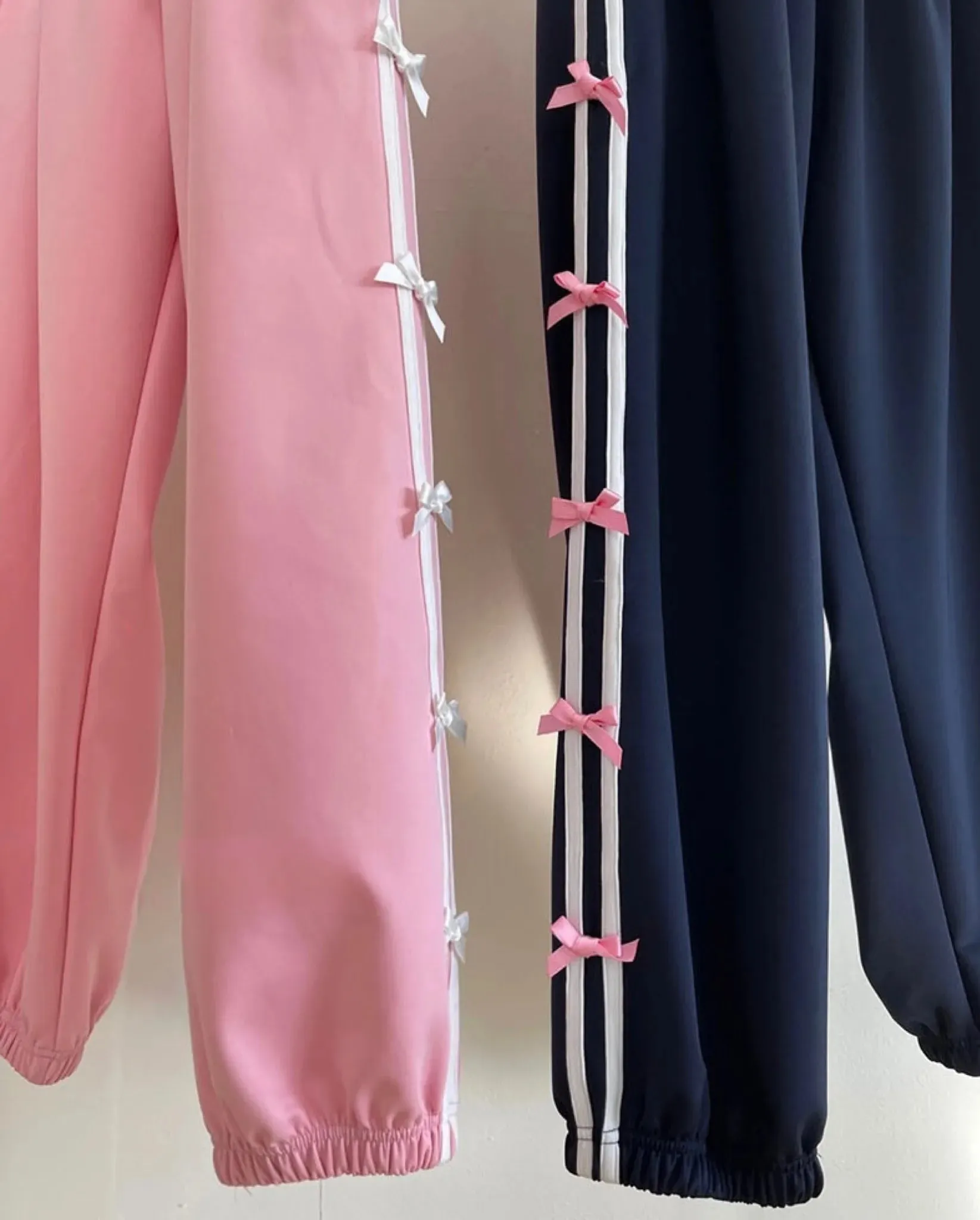 Y2K Blokette Coquette Aesthetic Clothes Cargo Joggers for Women with Bows